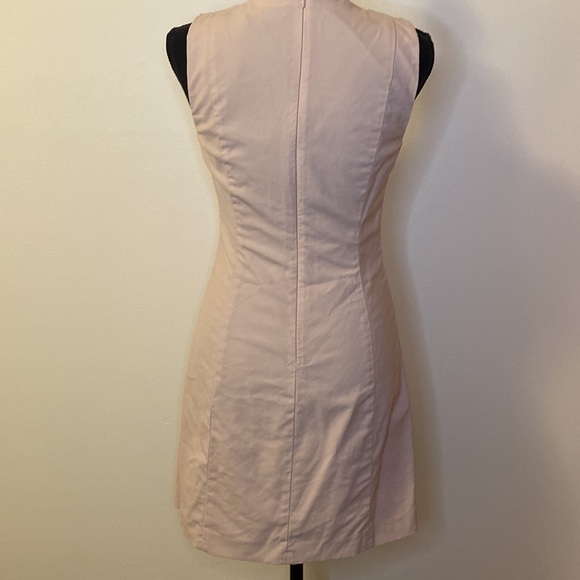 Theory Virgin Wool Pale Pink Mini Dress - Picture 4 of 6